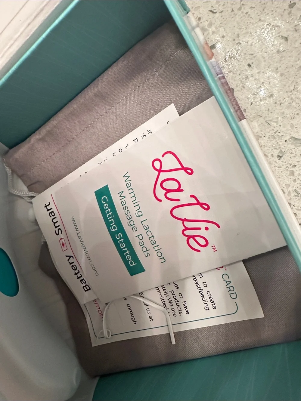 La vie Warming Lactation Massage Pads - Teal